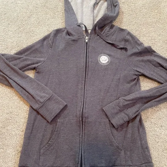 Ivory Ella Zip Up Hoodie Jacket Lavender Purple Size Small - Picture 2 of 7